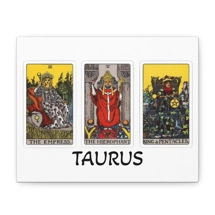 Taurus Tarot Canvas Wall Art..