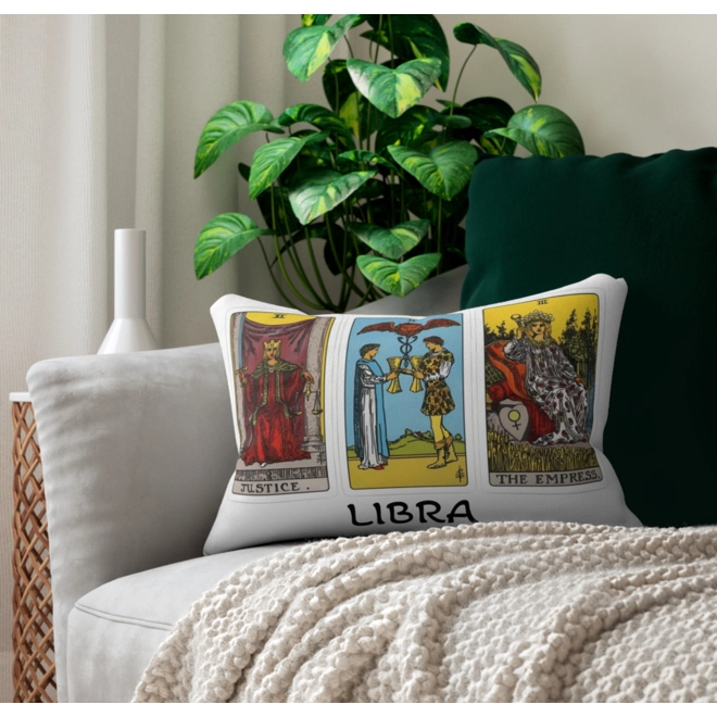 product Image for Astrology-Themed Lumbar Pillow - Libra Zodiac Décor, Astrology Gift, Horoscope Home Accent, Tarot Pr
