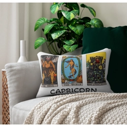 Astrology-Themed Lumbar Pillow - Capricorn Zodiac Décor, Astrology Gift, Horos..