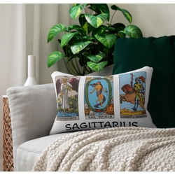 Astrology-Themed Lumbar Pillow - Sagittarius Zodiac Décor, Astrology Gift, Hor..