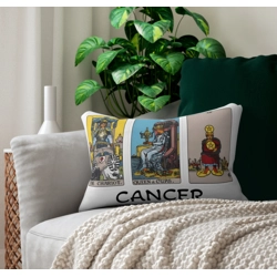 Astrology-Themed Lumbar Pillow - Cancer Zodiac Décor, Astrology Gift, Horoscop..