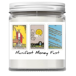 Manifest Money Fast Tarot Spell Candle