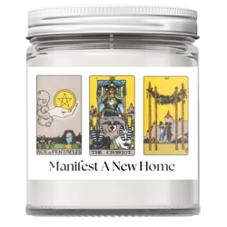 Manifest a New Home Tarot Spell Candle
