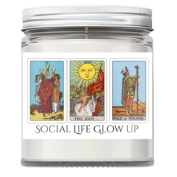 Social Life Glow Up Tarot Spell Candle