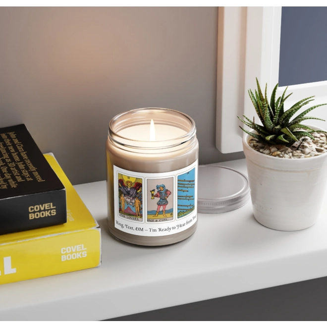 Additional Image for Ring, Text, DM – I’m Ready to Hear from You! Tarot Spell Candle