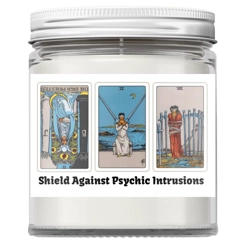 Shield Against Psychic Intrusions Tarot Spell Candle