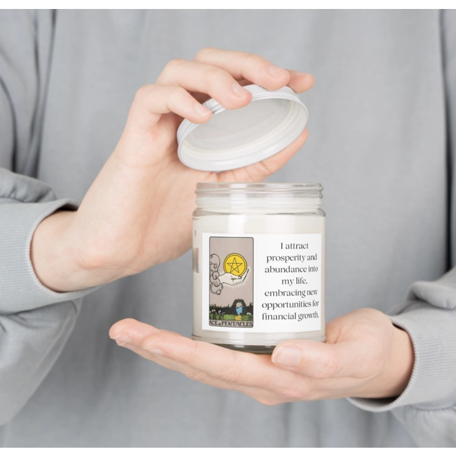 Additional Image for Ace of Pentacles Tarot Candle