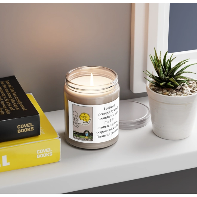 Additional Image for Ace of Pentacles Tarot Candle