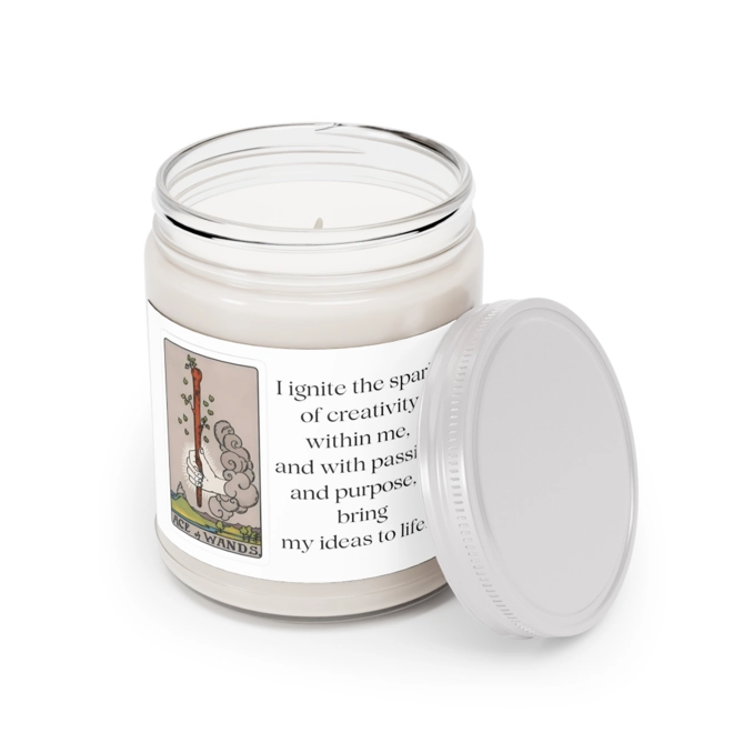 Additional Image for Ace of Wands Tarot Candle