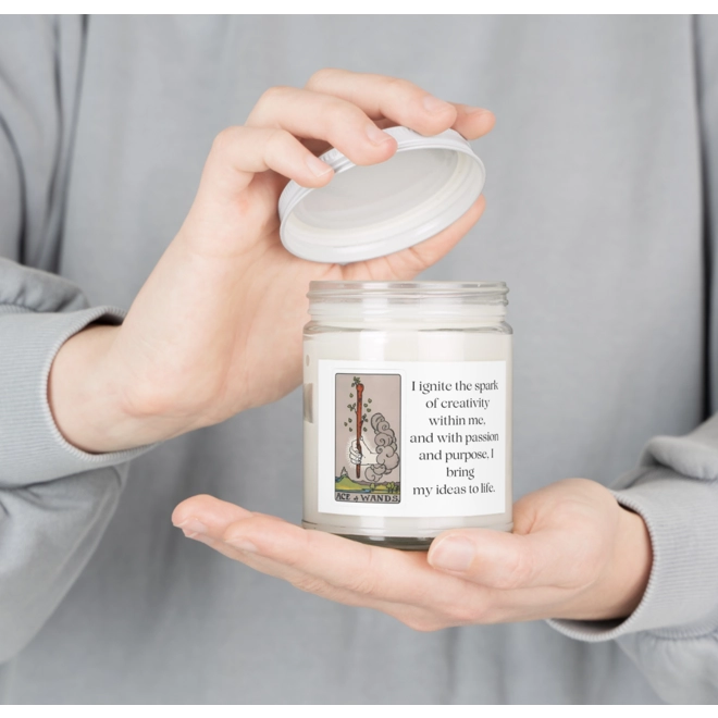 Additional Image for Ace of Wands Tarot Candle