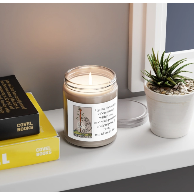 Additional Image for Ace of Wands Tarot Candle