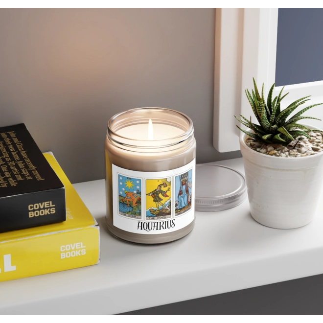 Additional Image for Aquarius Tarot Candle