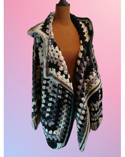 Expresso Hexacardigan Hoodie, 2XL