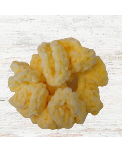 1 Velvet or Chenille Large Scrunchy, Various Colors