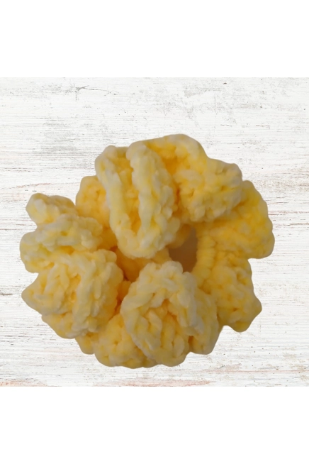 1 Velvet or Chenille Large Scrunchy, Various Colors
