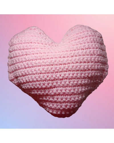 Pink Valentine's Day Heart Pillow