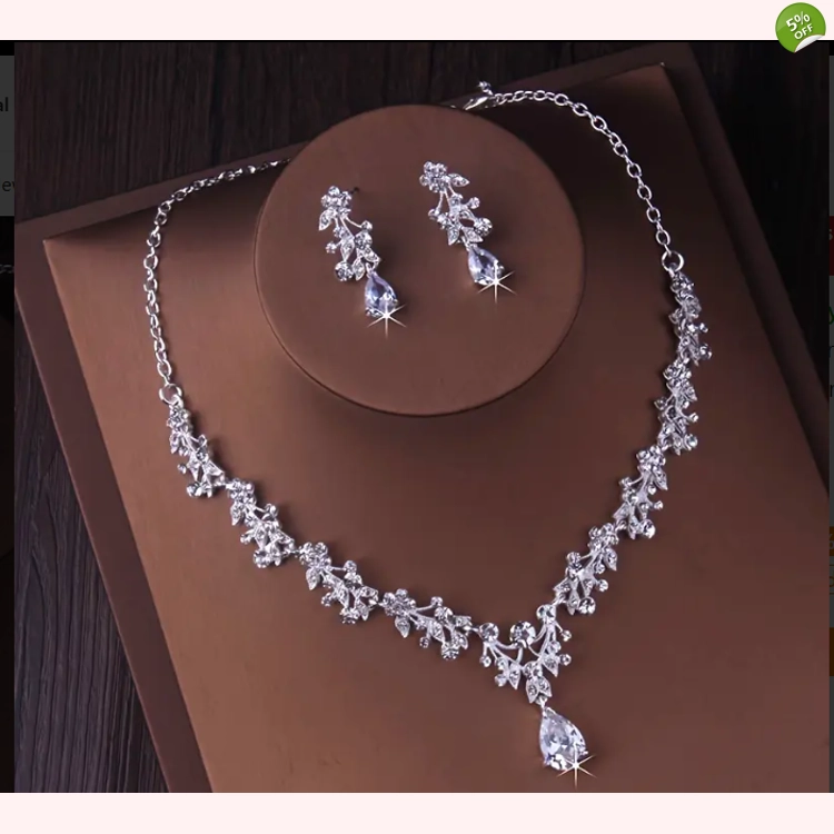 Wedding Bridal Jewelry Set w..