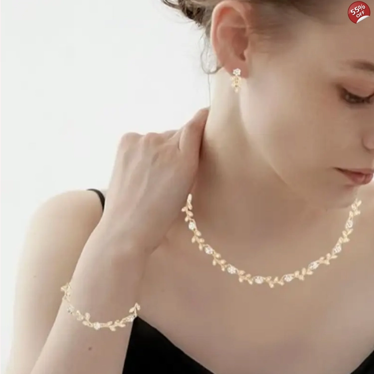 Elegant Rhinestone Necklace,..
