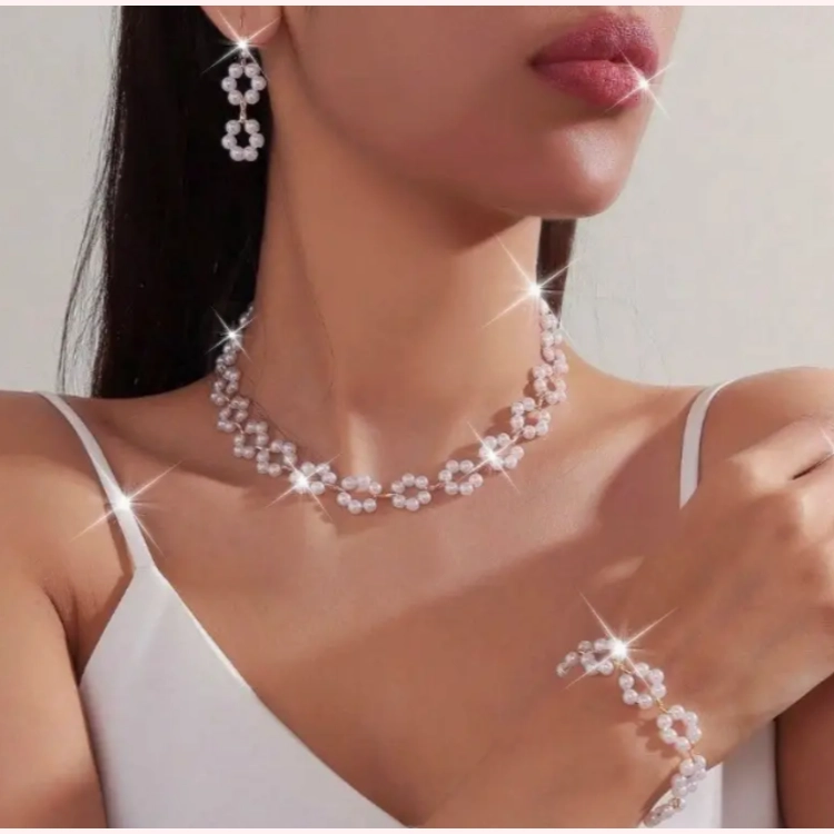 3pcs Fashion Imitation Pearl..