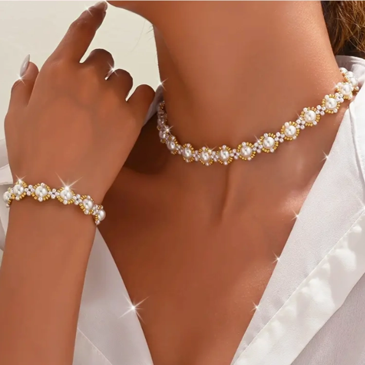 [2pcs Vintage Elegant Beaded..