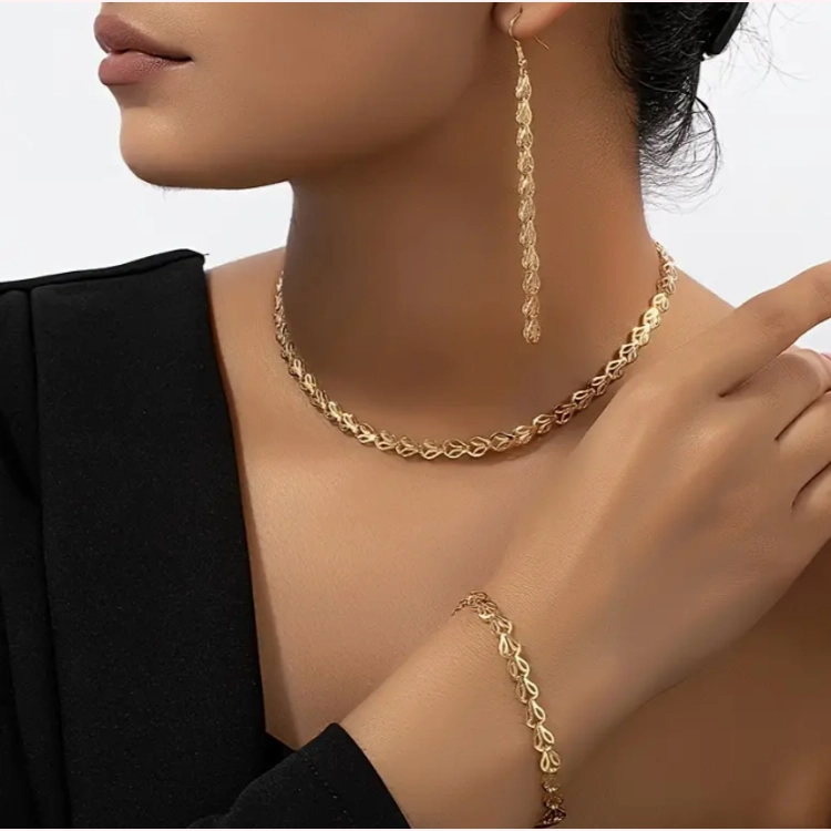 Handmade Chain Necklace Earr.. Handmade Chain Necklace Earr..