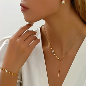 4-piece Set, 1 Necklace..