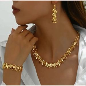 18K Gold Plated Four-pi..