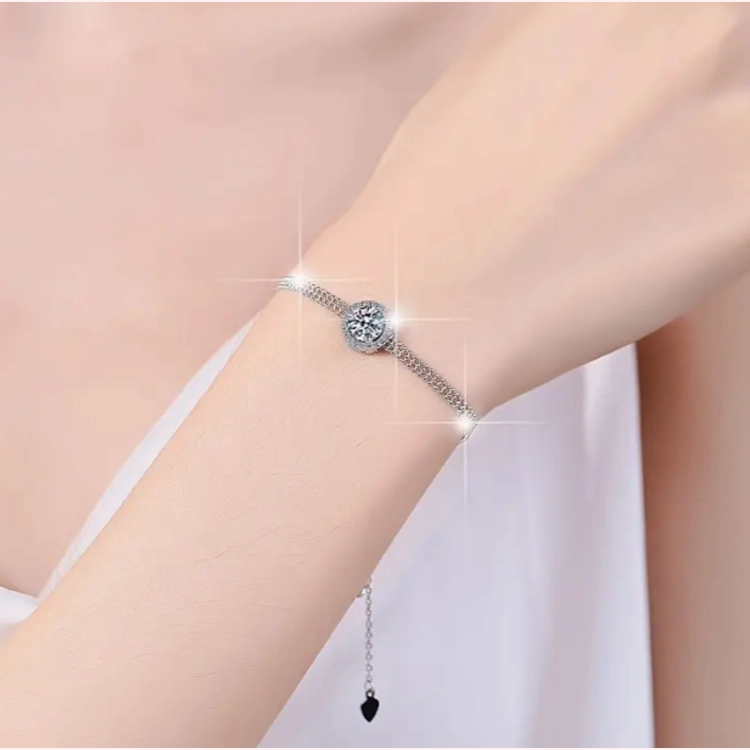Radiant Sterling Silver Mois..