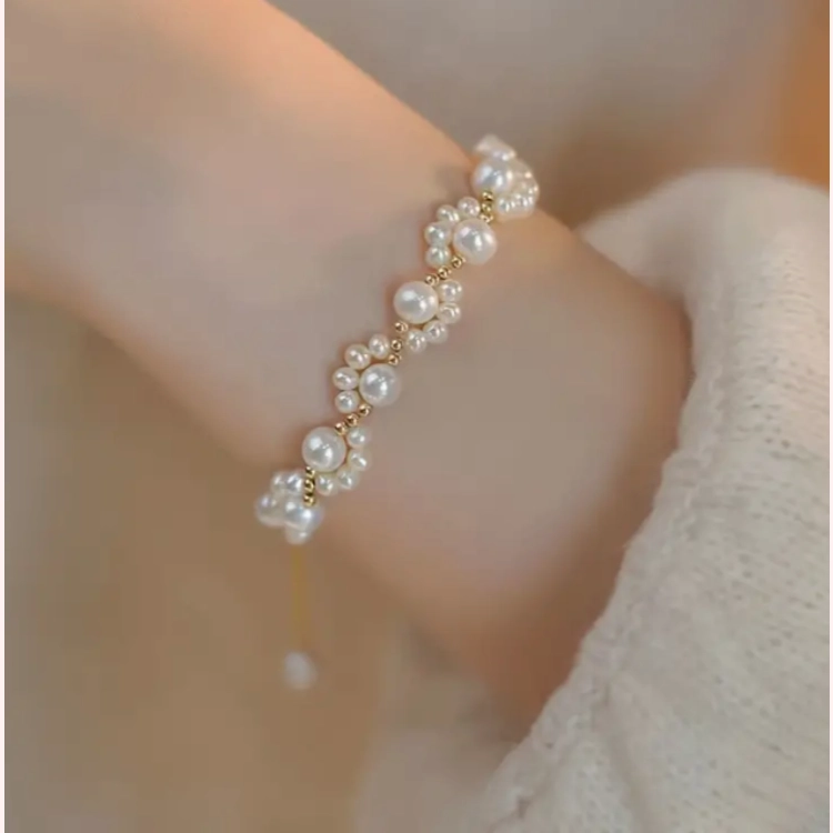 1pc Elegant White Faux Pearl..