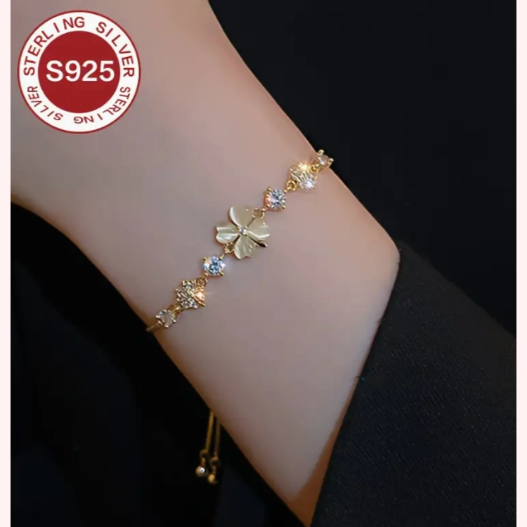 Women'S Clover Bracelet, Mad..