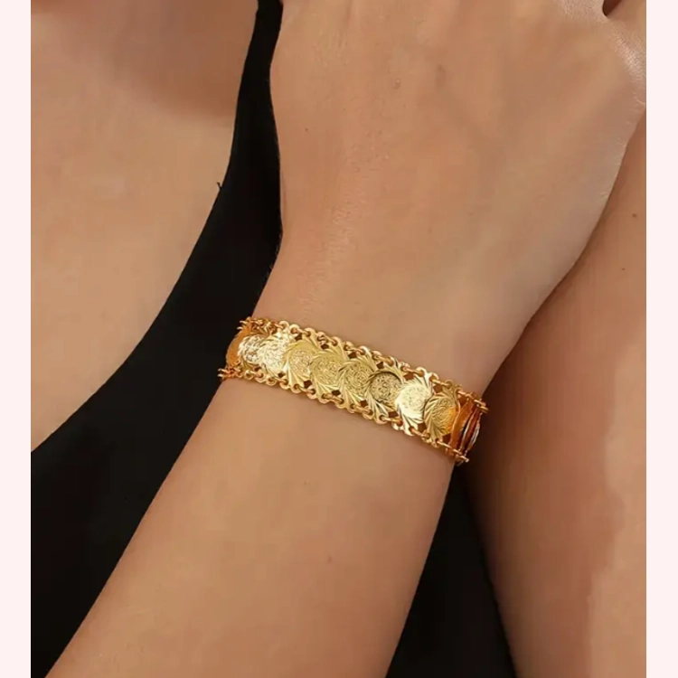 18K Golden Plated Titanium A..