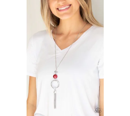 Runway Inspired-Bold Balancing Act - Red