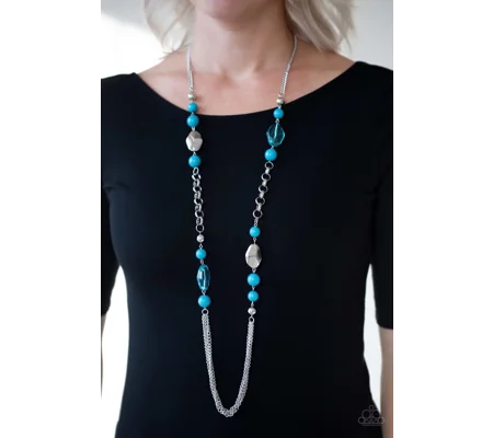 Stylish Necklace-Marina Majesty - Blue