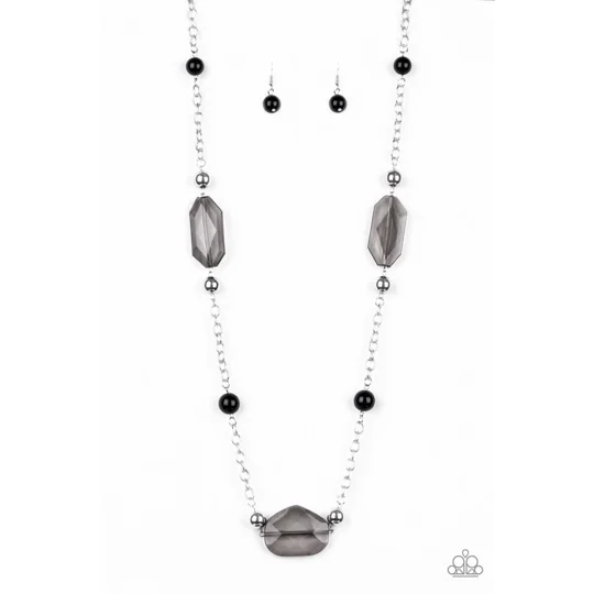 Crystal Charm - Black