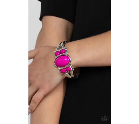 Elegant Bracelet -A Touch of Tiki - Pink