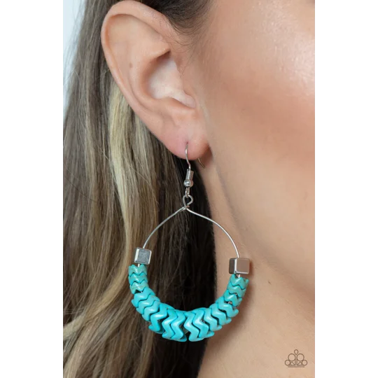 Capriciously Crimped - Blue