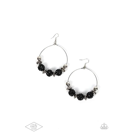 Stylish Black Bead Earring