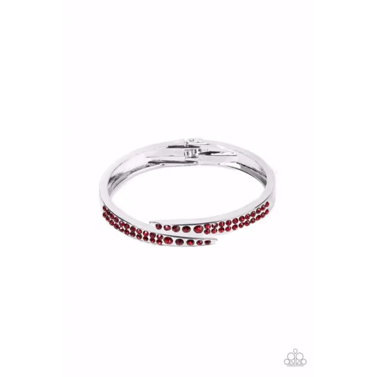 Runway inspired- Sideswiping Shimmer - Red