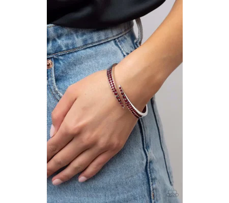 Runway inspired- Sideswiping Shimmer - Red