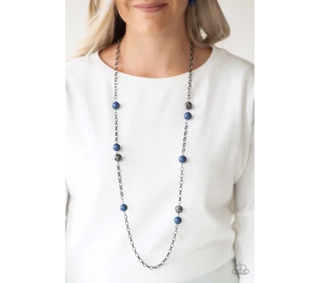 Stylish Necklace-Fashion Fad - Blue