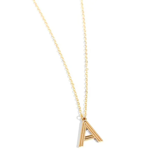 Leave Your Initials - Gold - A