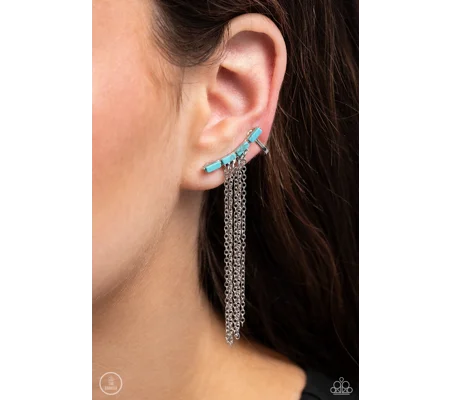 Fault Line Fringe - Blue