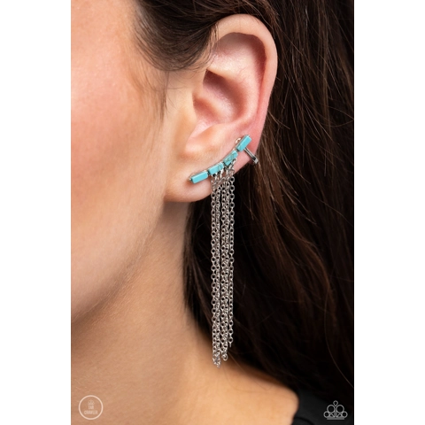 Fault Line Fringe - Blue