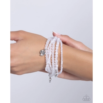 Swirling Shopaholic - White