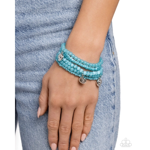 Swirling Shopaholic - Blue