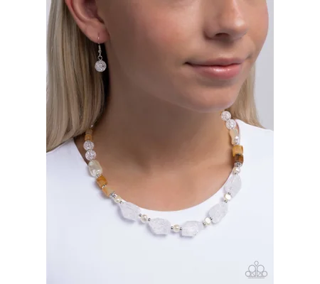 Crackling Chic - White