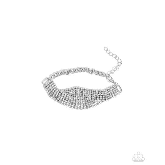 Elegant Bracelet Trustworthy Twist - White