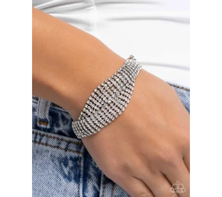 Elegant Bracelet Trustworthy Twist - White