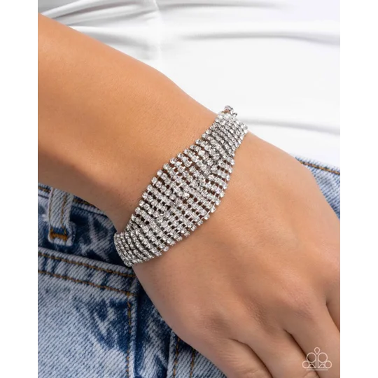 Elegant Bracelet Trustworthy Twist - White