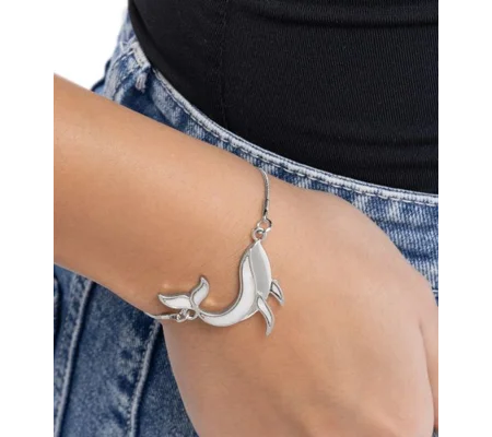 Whimsical Whale - Silver